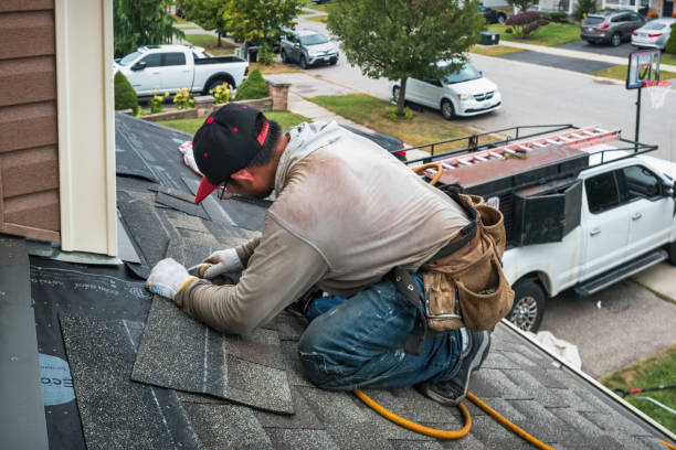 Professional Emergency Roof Repair technician working in Morris, MN